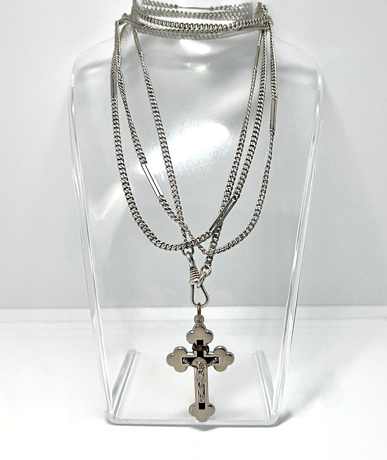 Viktorianische Silber Guard Chain 