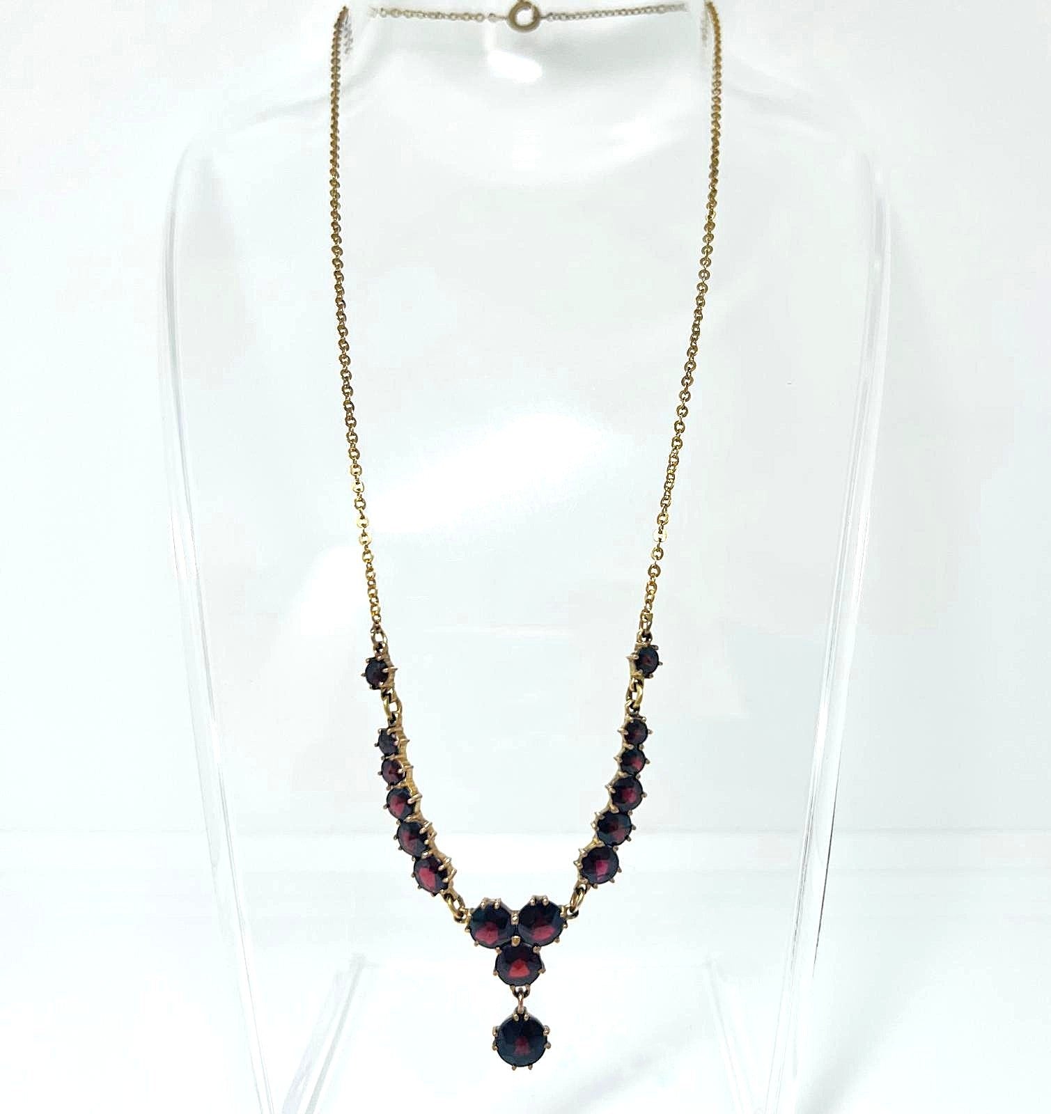 Antikes Granat Collier