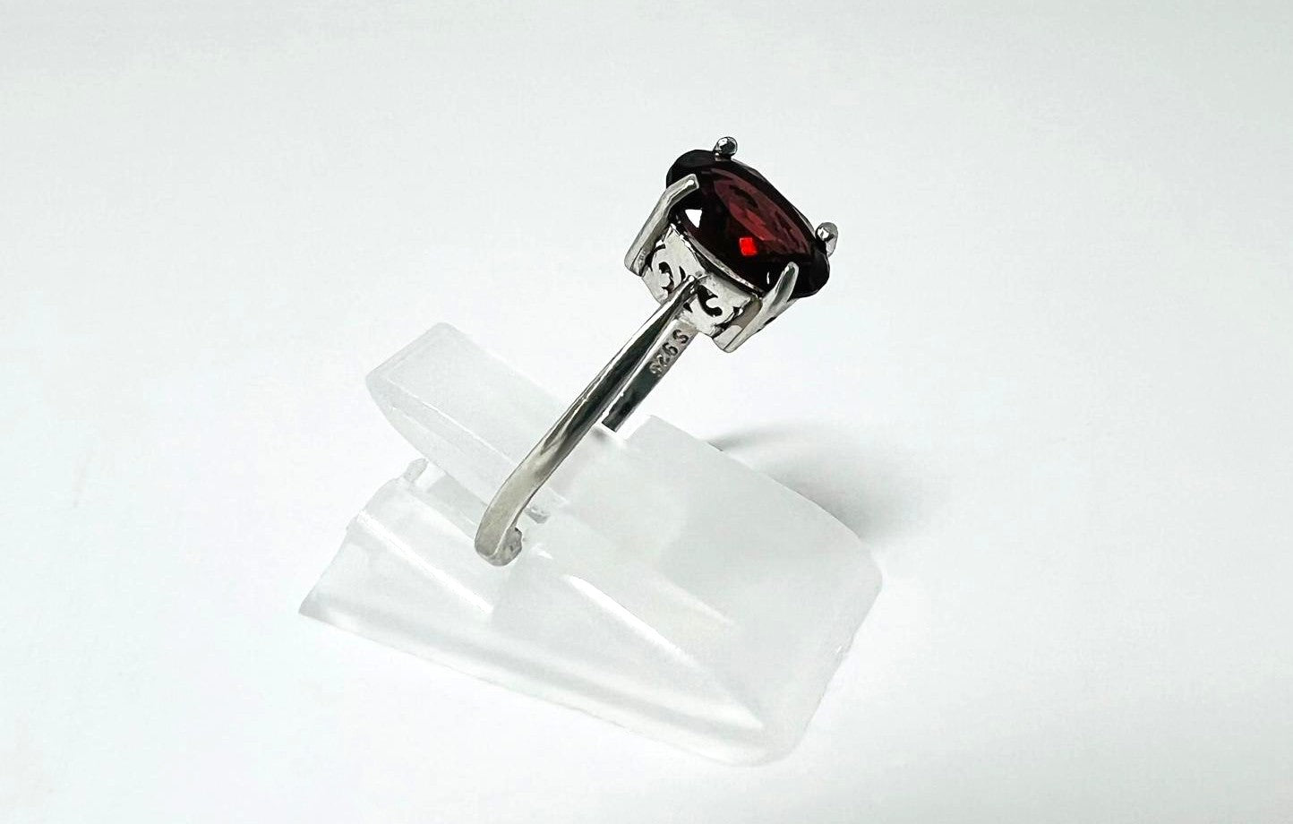 Granat Ring 925 Silber
