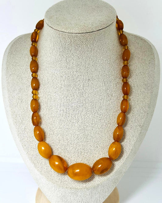 Vintage Butterscotch Bakelit Kette
