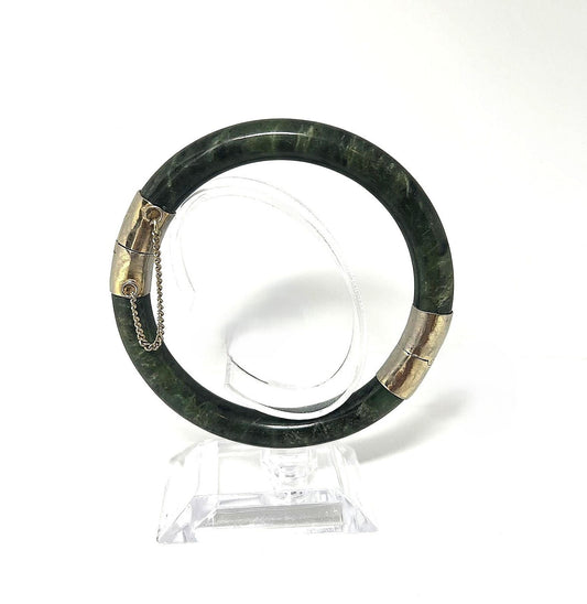 Vintage Nephrit Jade Armreif 