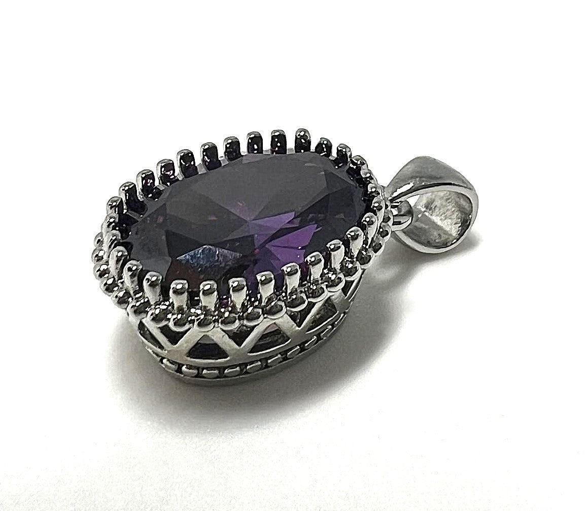  Amethyst Anhänger 925 Silber