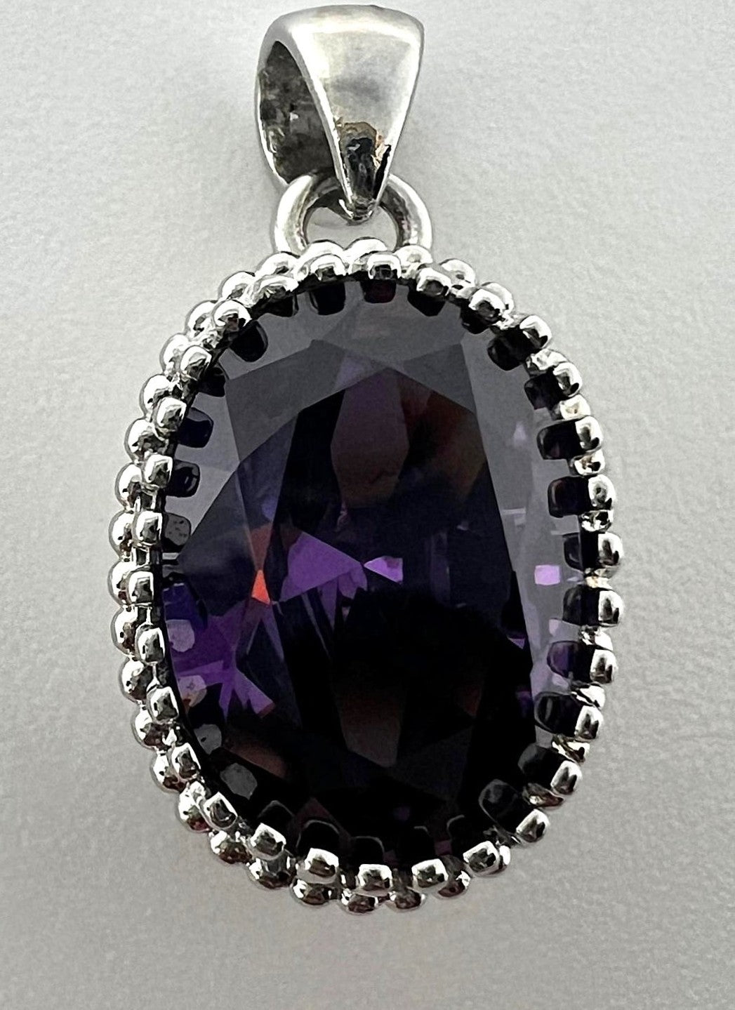  Amethyst Anhänger 925 Silber