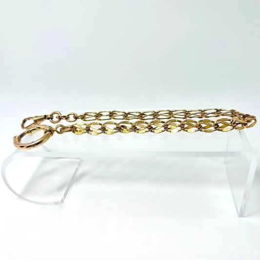 Antike EUREKA Taschenuhrkette