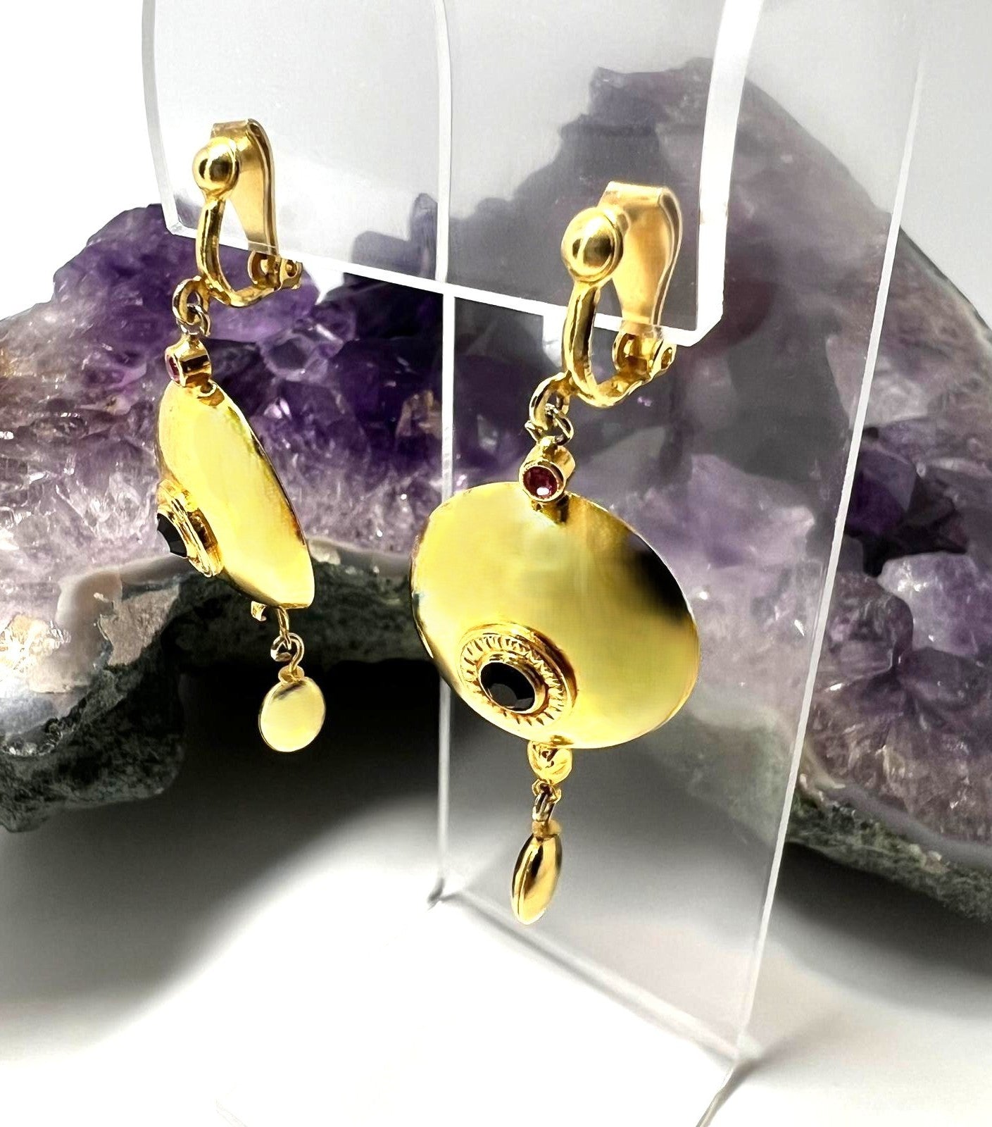 Retro Ohrringe im Art-Déco-Stil