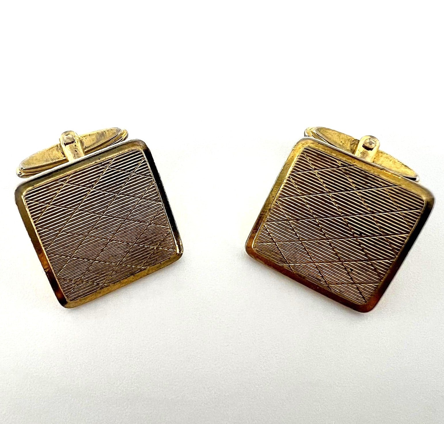 Vergoldete Manschettenknöpfe