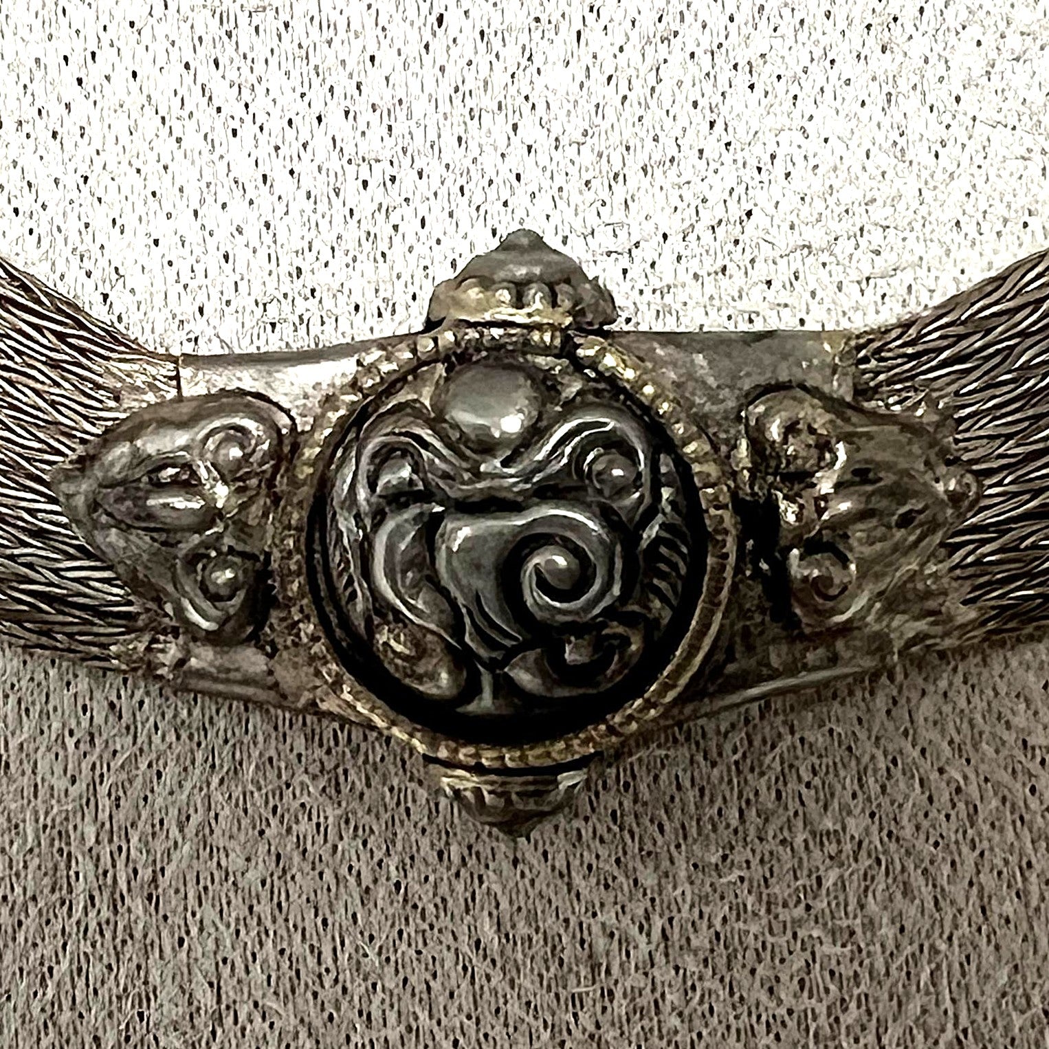 Silber Collier breit Vintage Choker