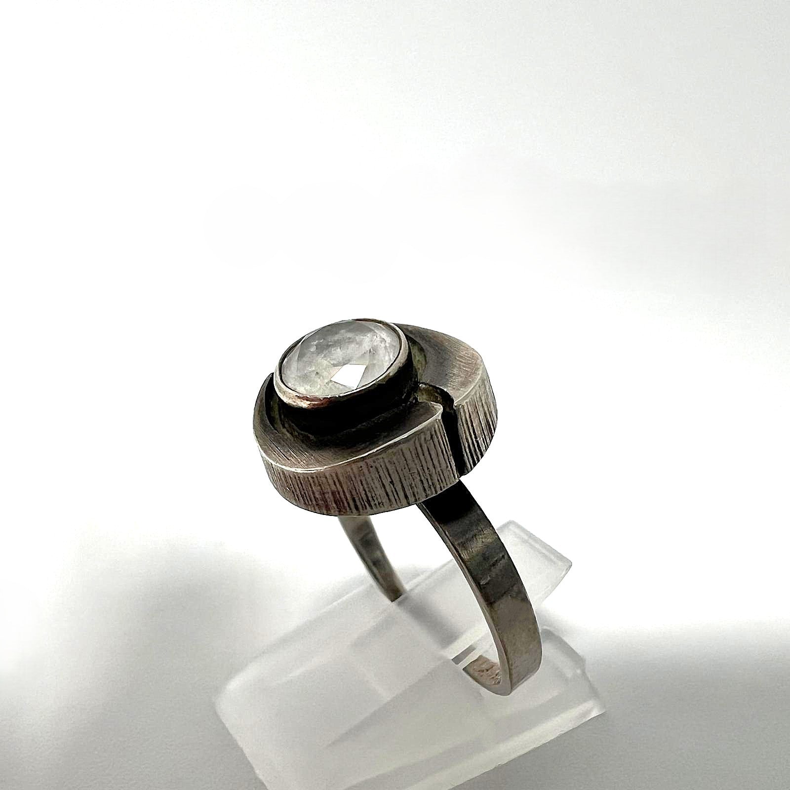 Finnischer Modernist 925 Silberring