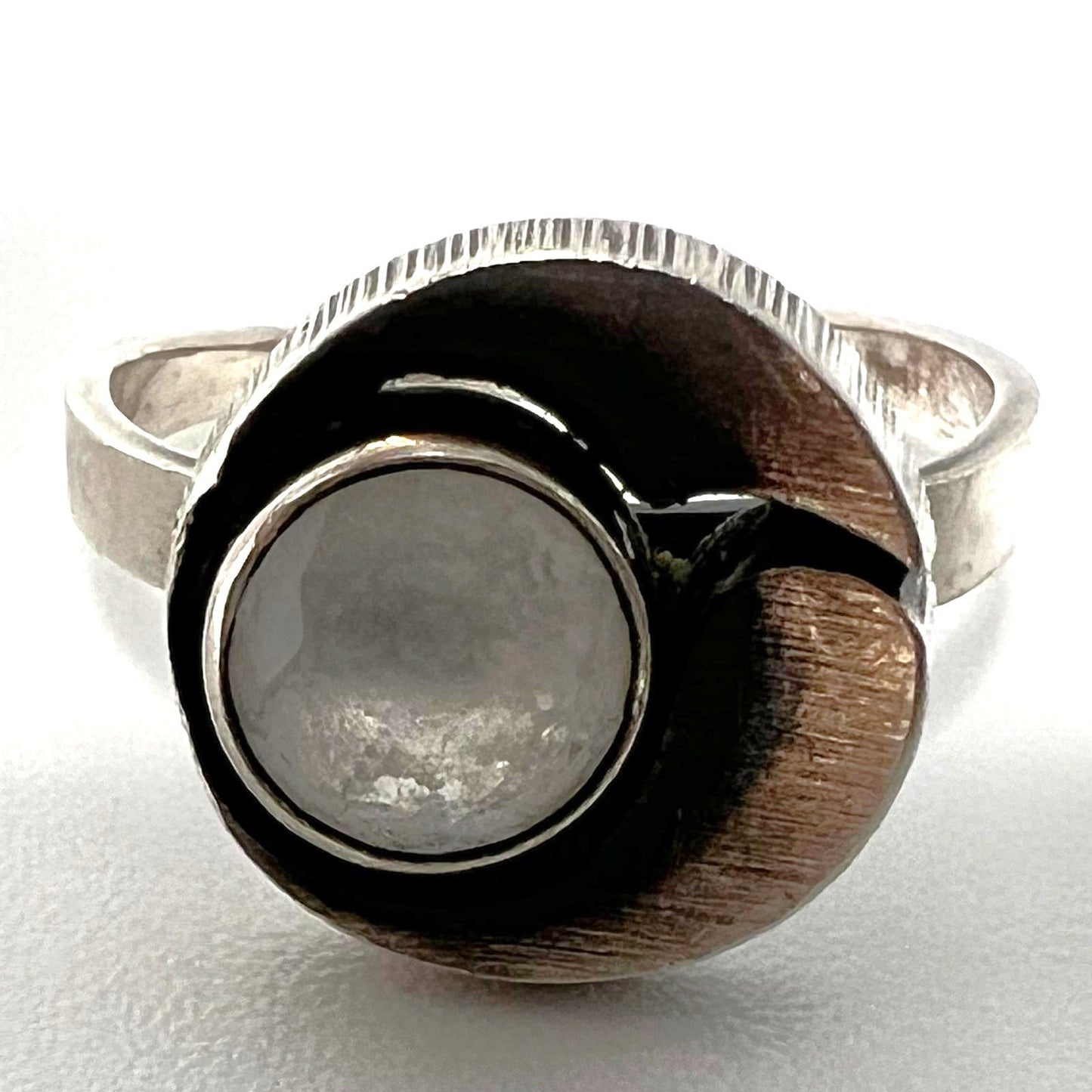 Finnischer Modernist 925 Silberring