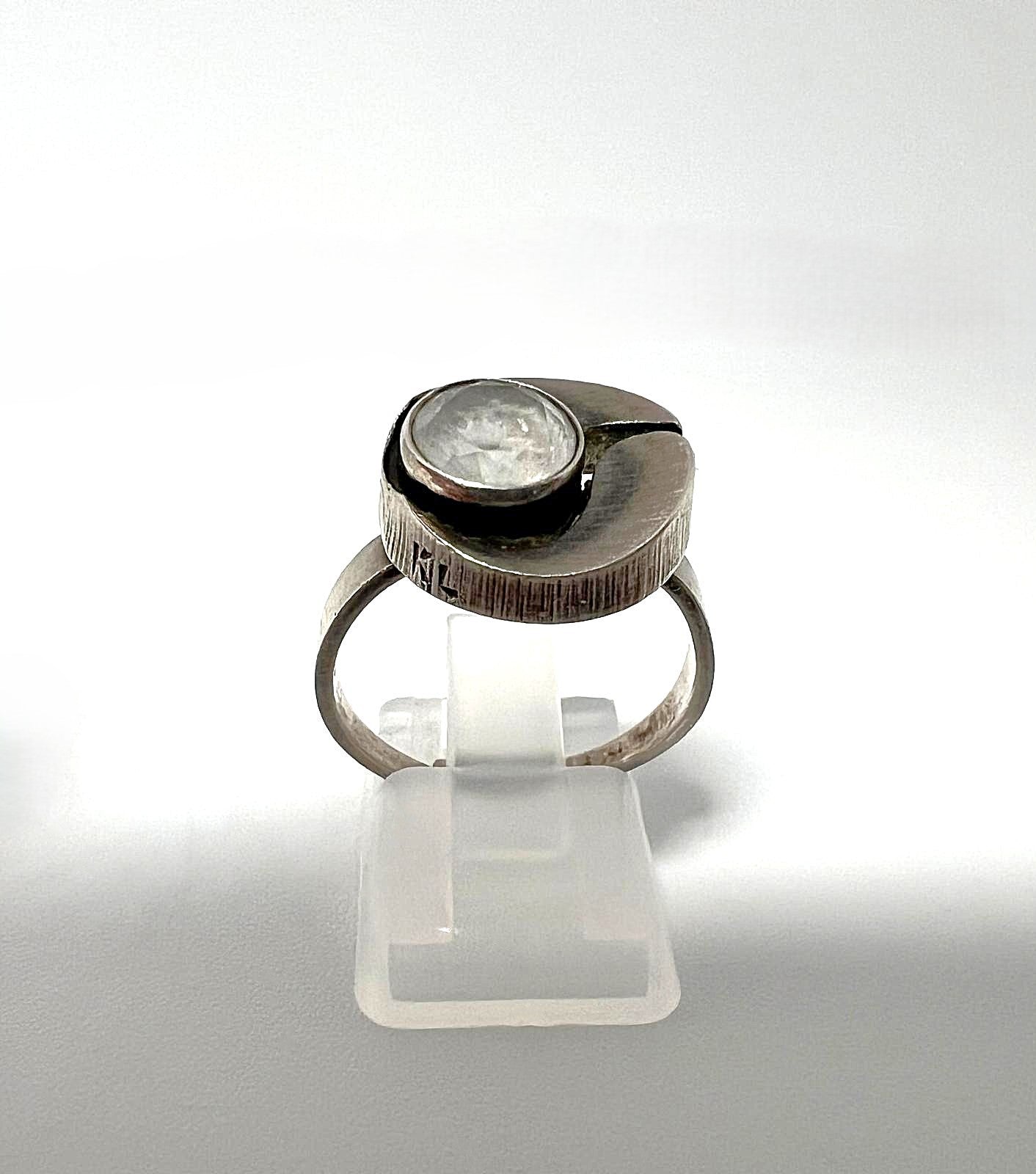 Finnischer Modernist 925 Silberring