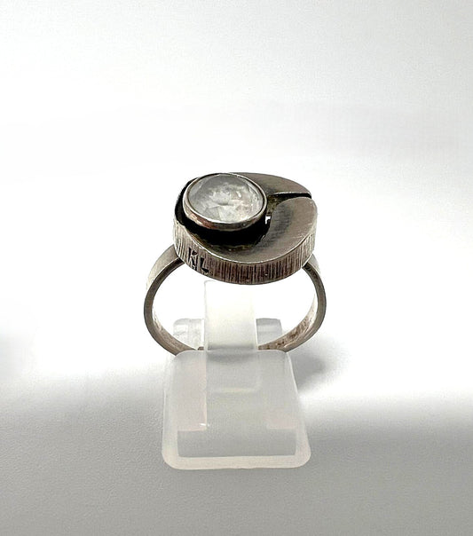 Finnischer Modernist 925 Silberring