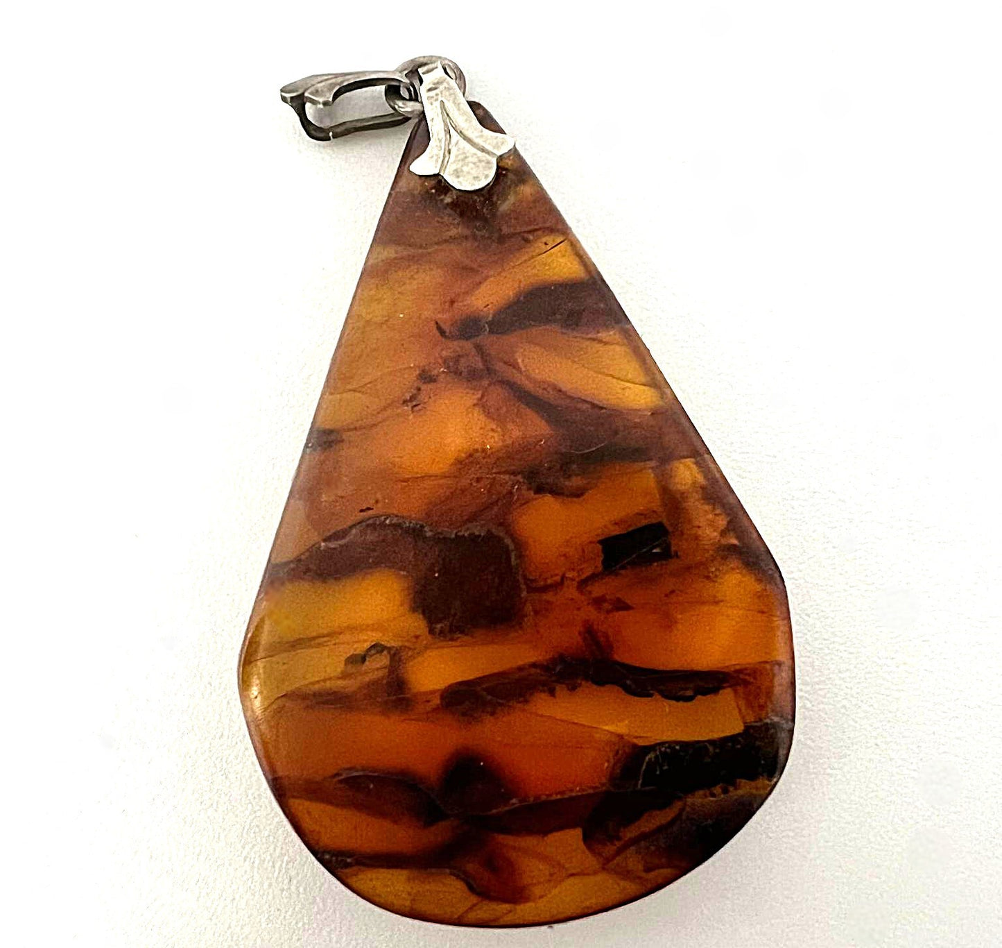 835 Silber Bernstein Anhänger