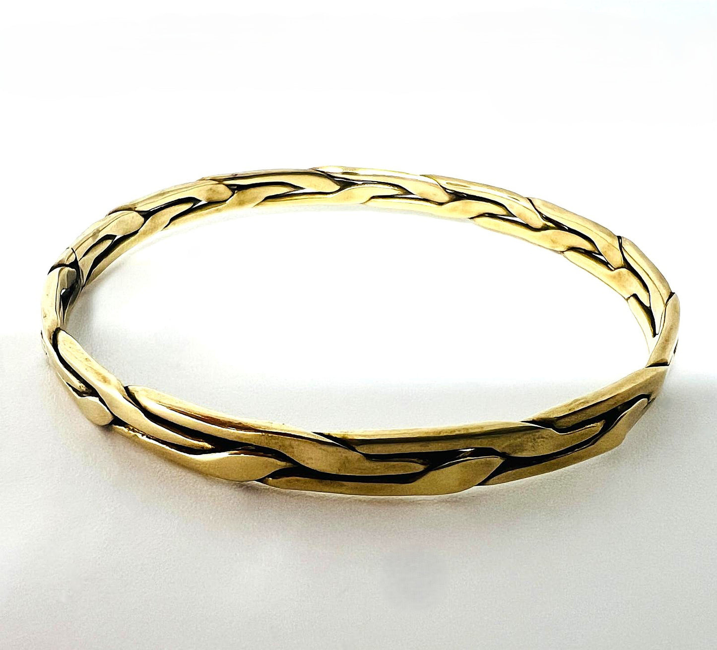 Antiker Messing-Armreif 