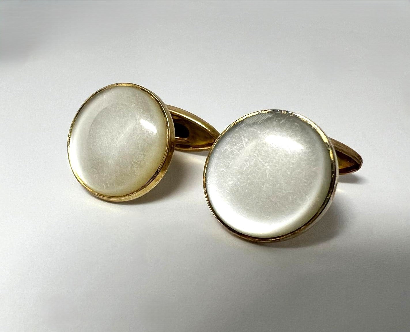 Vintage vergoldete Manschettenknöpfe 