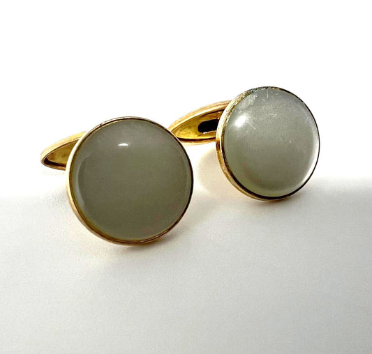 Vintage vergoldete Manschettenknöpfe 