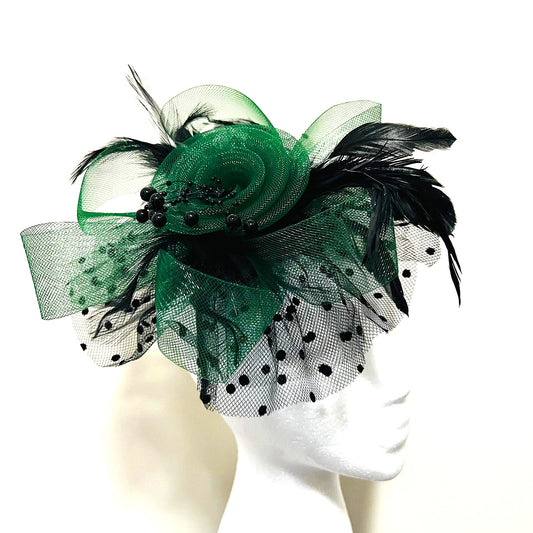 Fascinator smaragdgrün