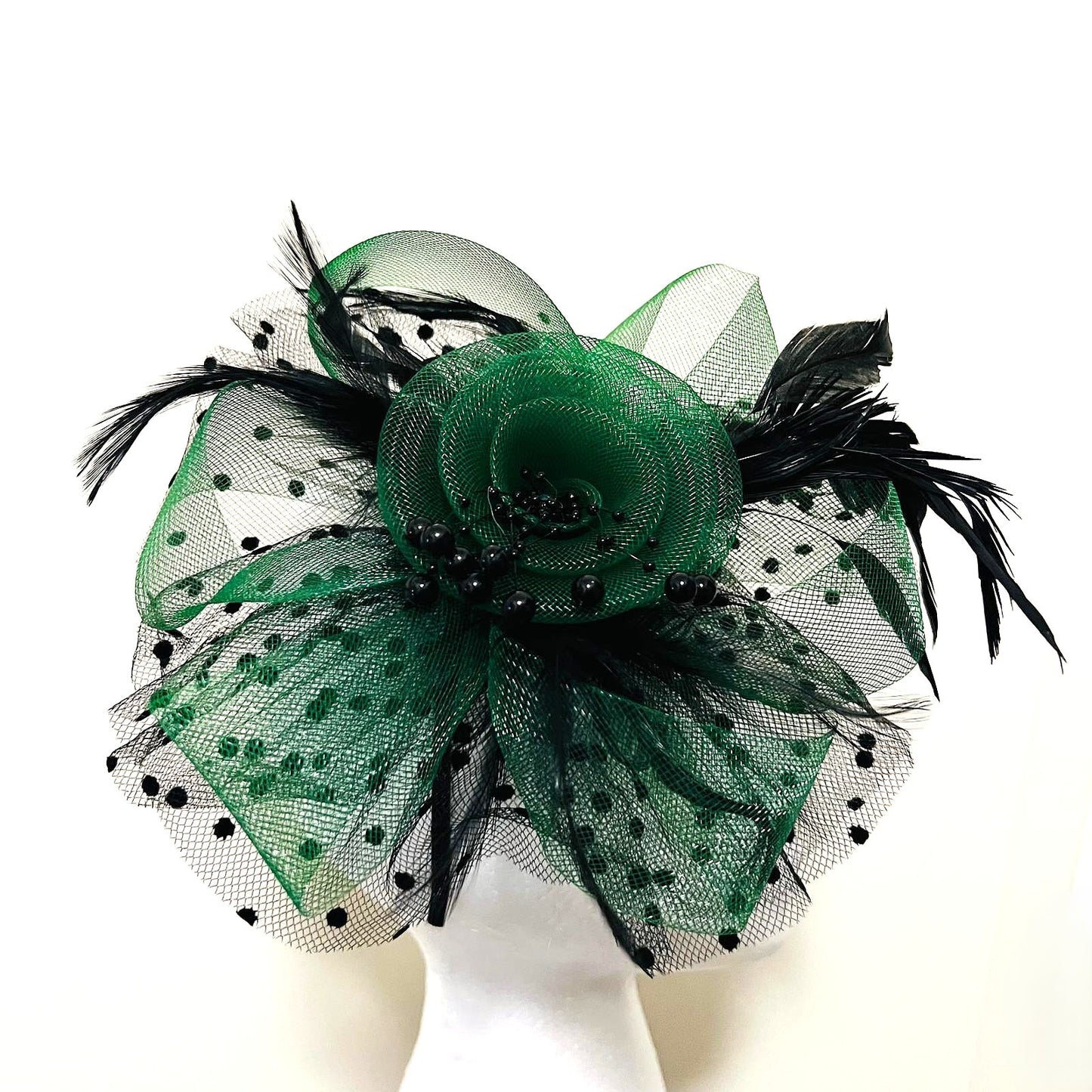 Fascinator smaragdgrün