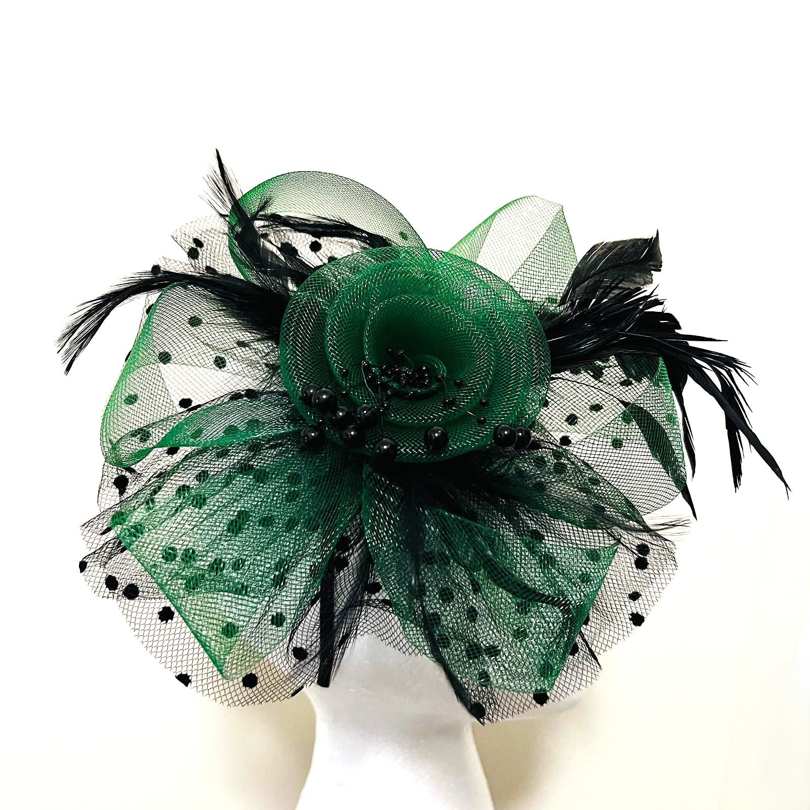 Fascinator smaragdgrün