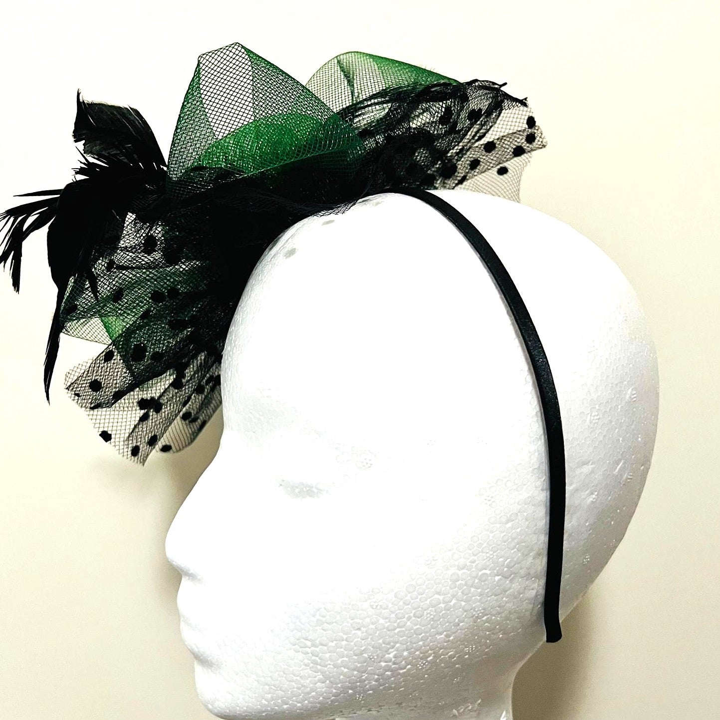 Fascinator smaragdgrün