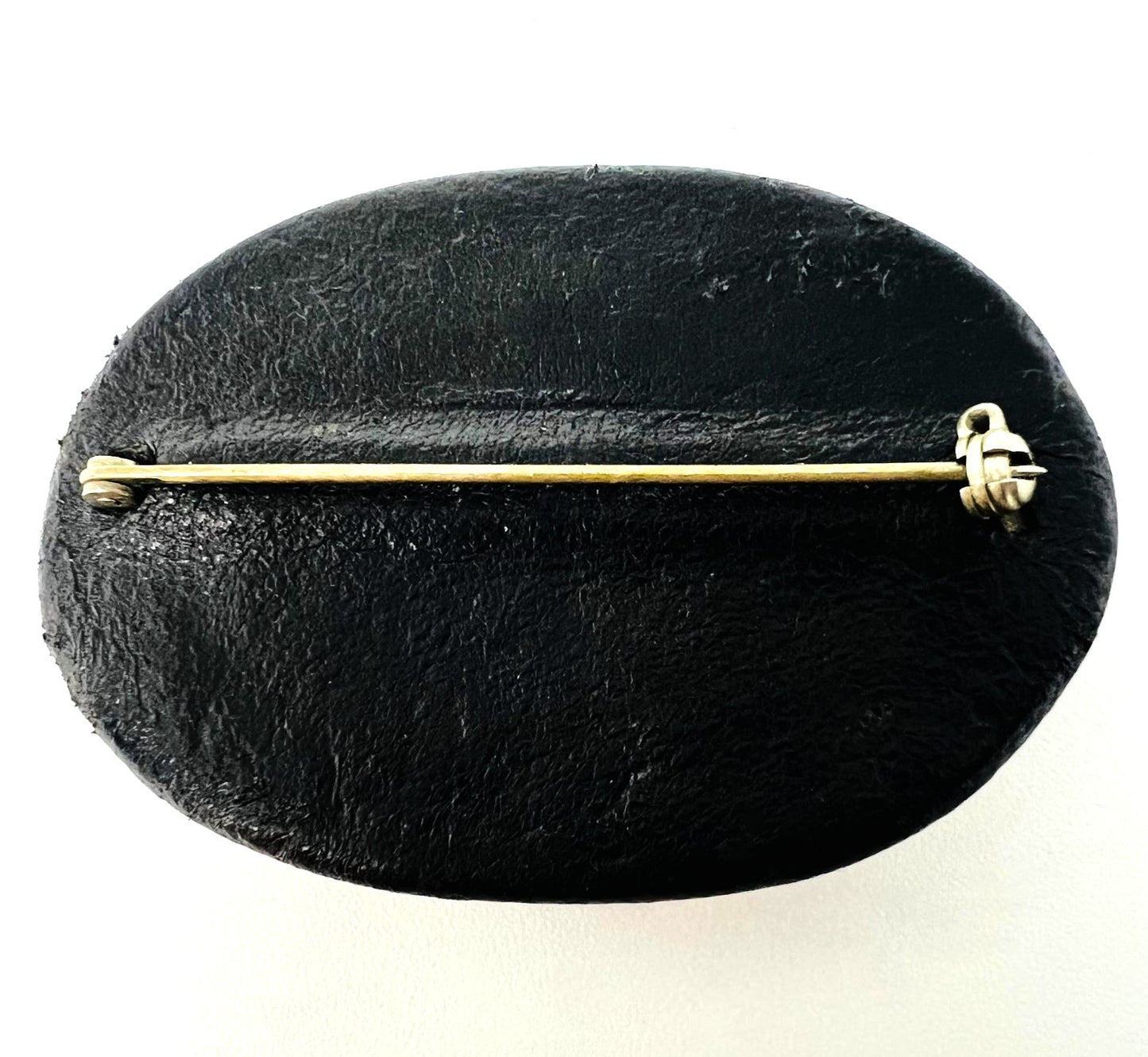 Handbemalte Leder-Brosche