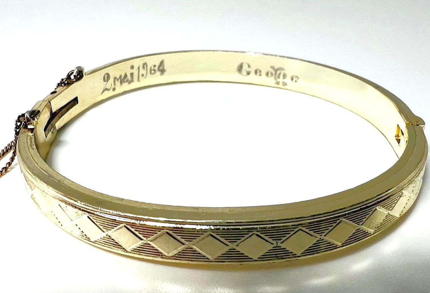 Vintage vergoldeter Armreif 