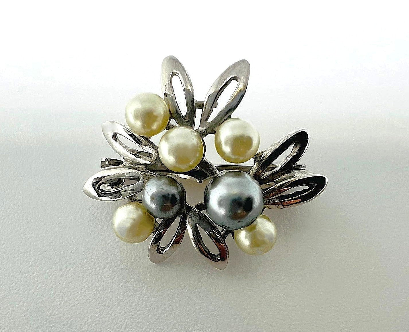 925er Silber Clip-Brosche