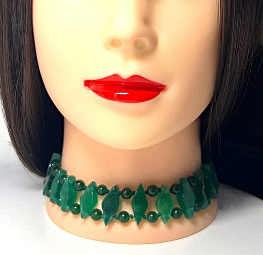 Smaragdgrünes Designer-Collier