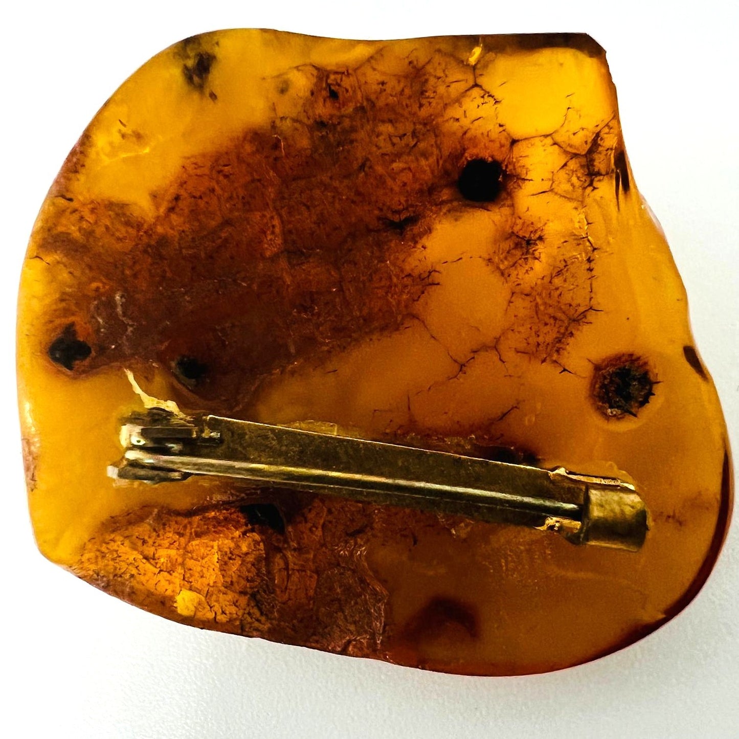 Antike Bernstein-Brosche