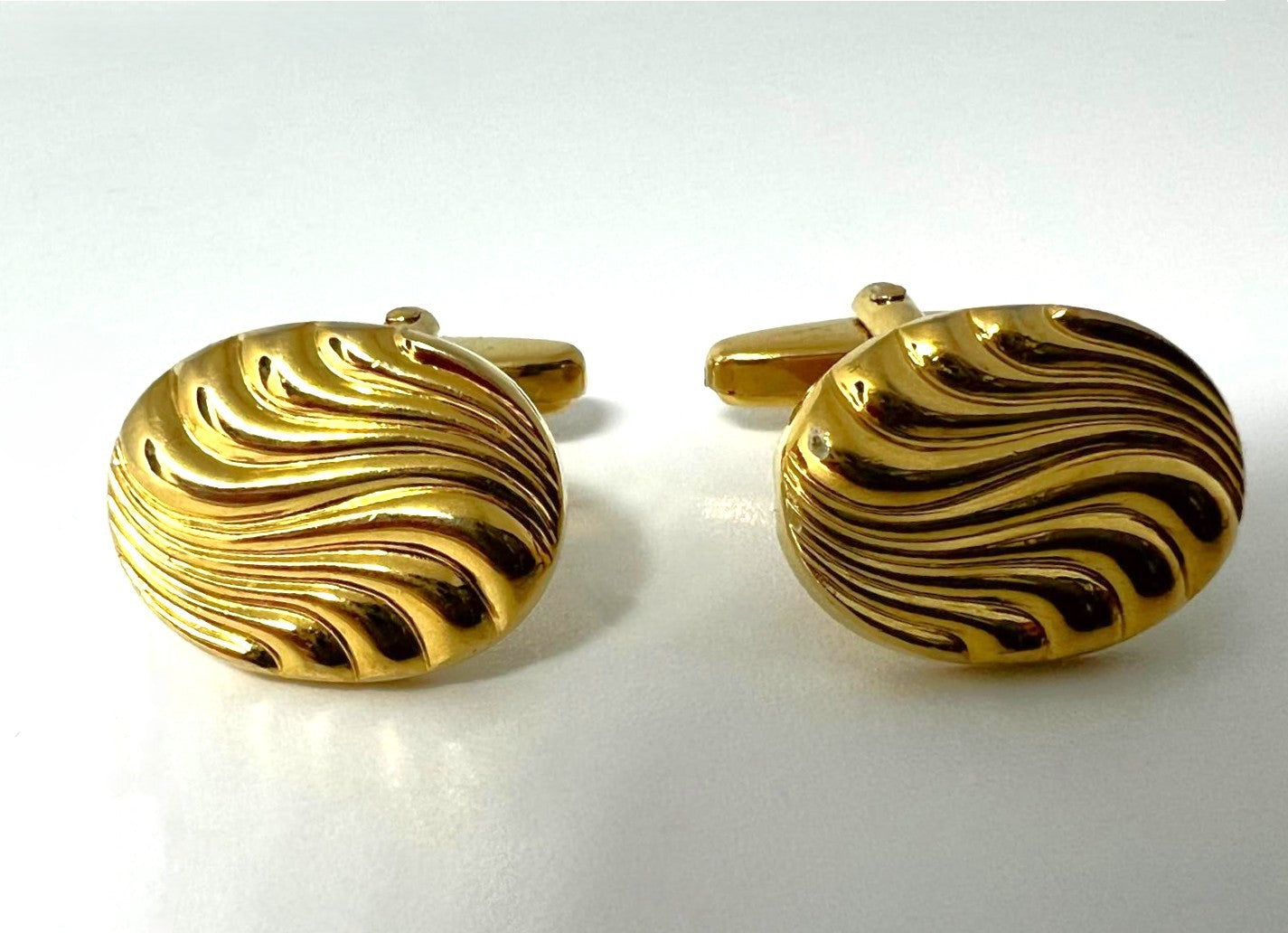 Herren Manschettenknöpfe Retro gold