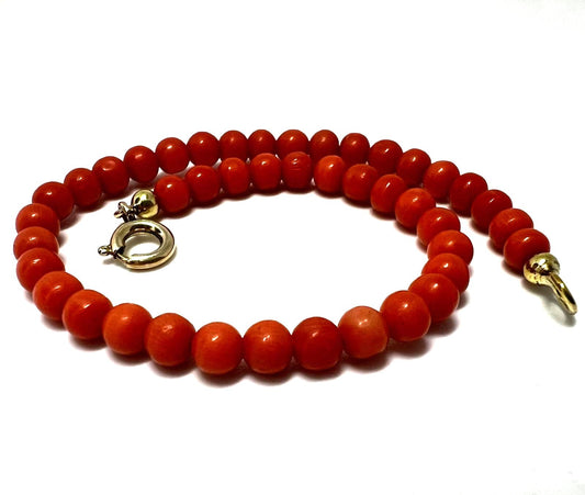 Antikes Korallen Armband Naturkoralle 333 Gold