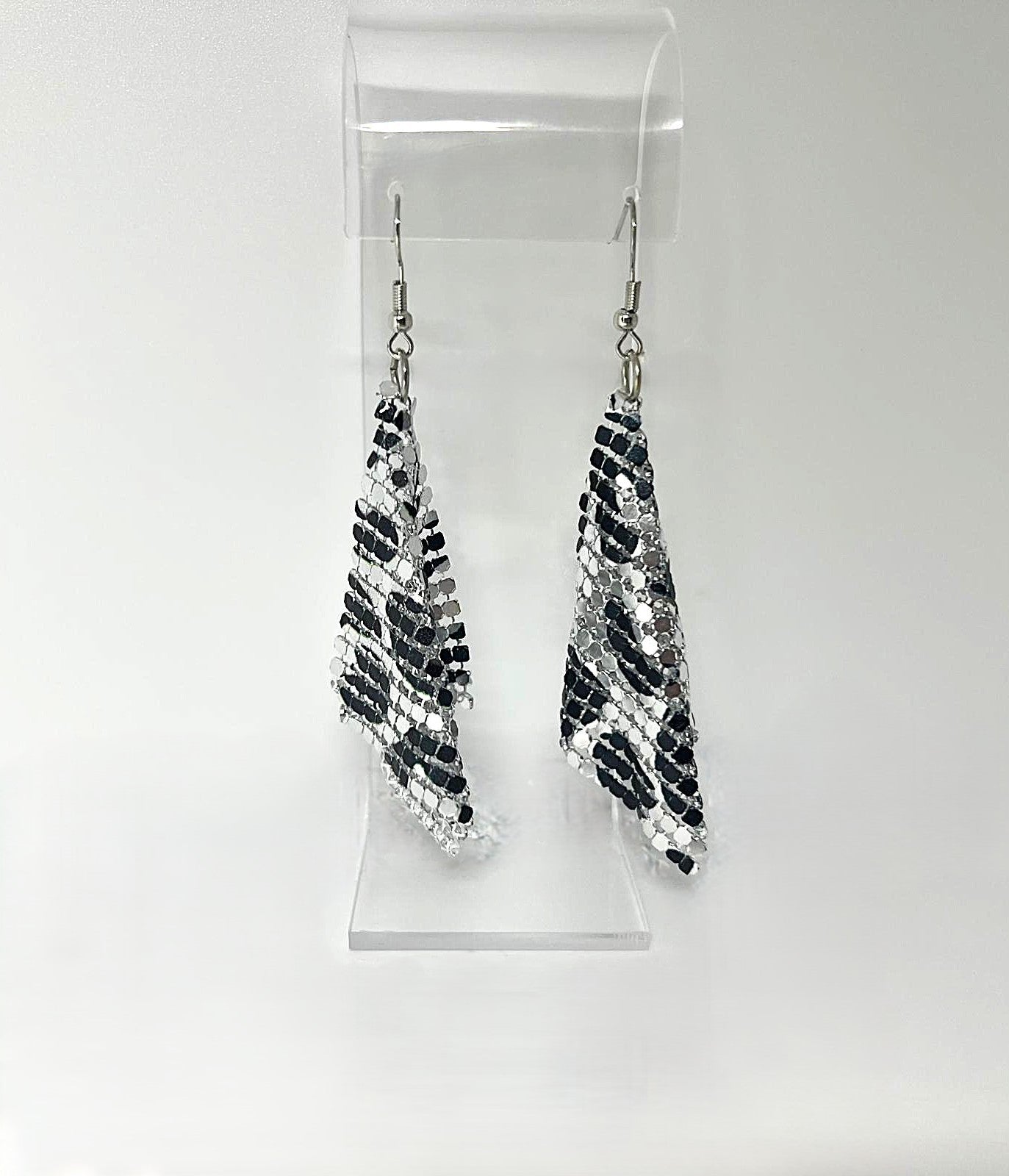 Silber Leo Mesh Ohrringe 