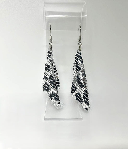 Silber Leo Mesh Ohrringe 