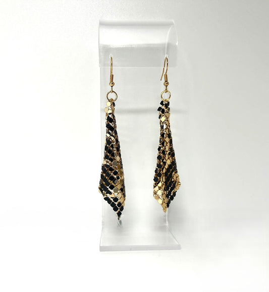 Gold Leo Mesh Ohrringe