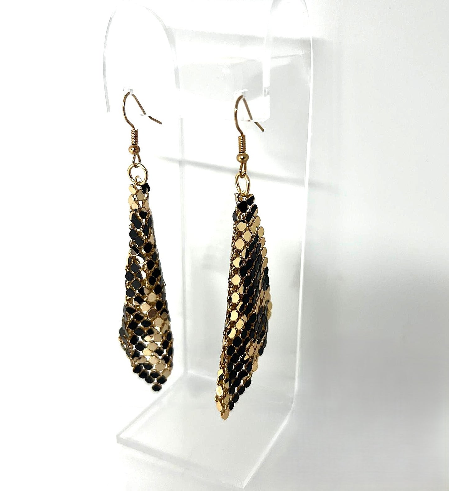 Gold Leo Mesh Ohrringe