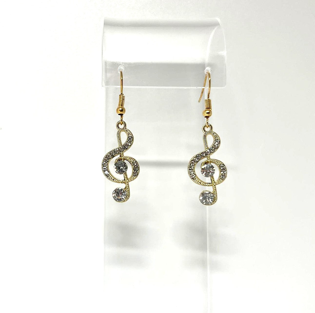 Goldene Musiknoten Ohrringe