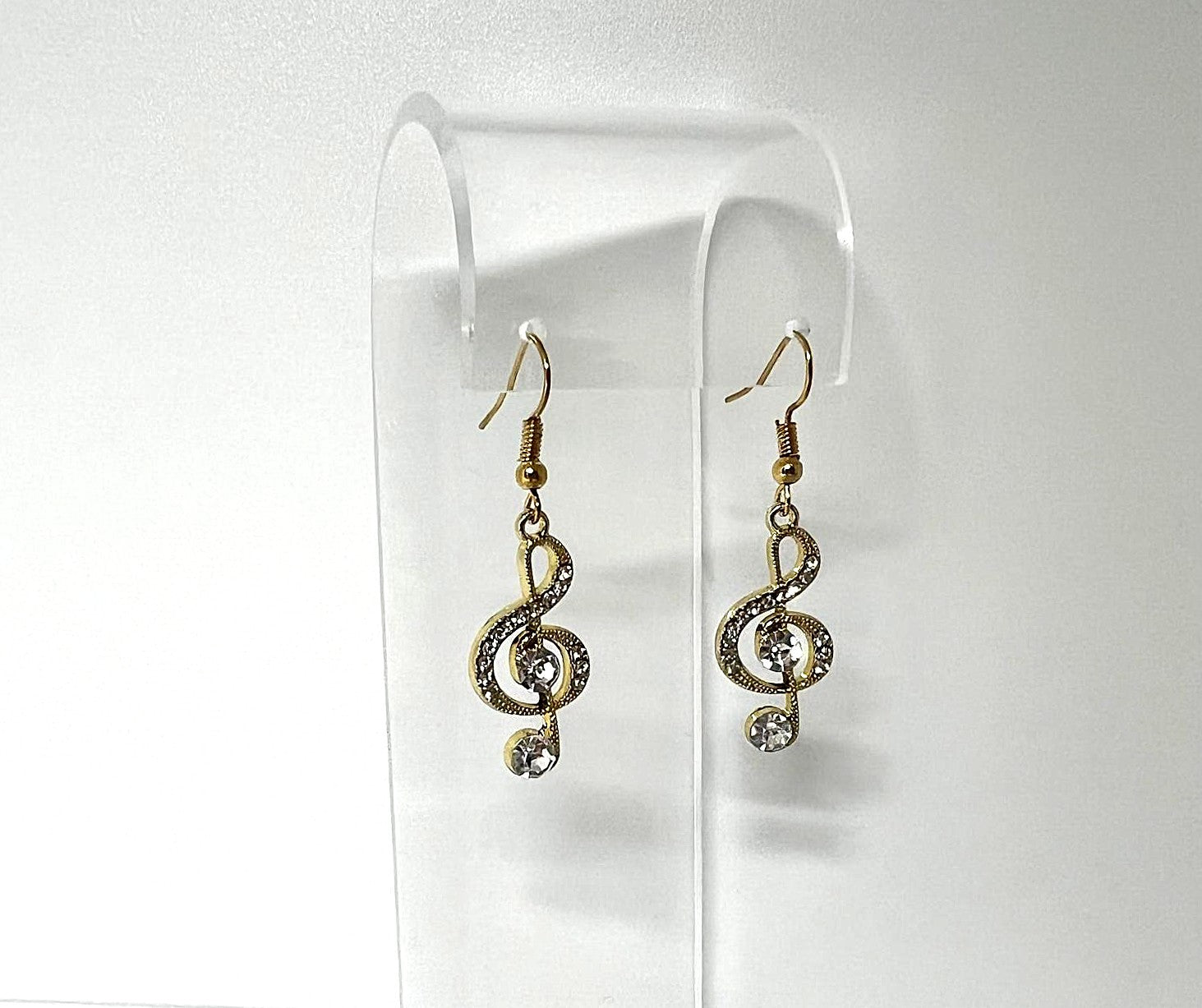 Goldene Musiknoten Ohrringe