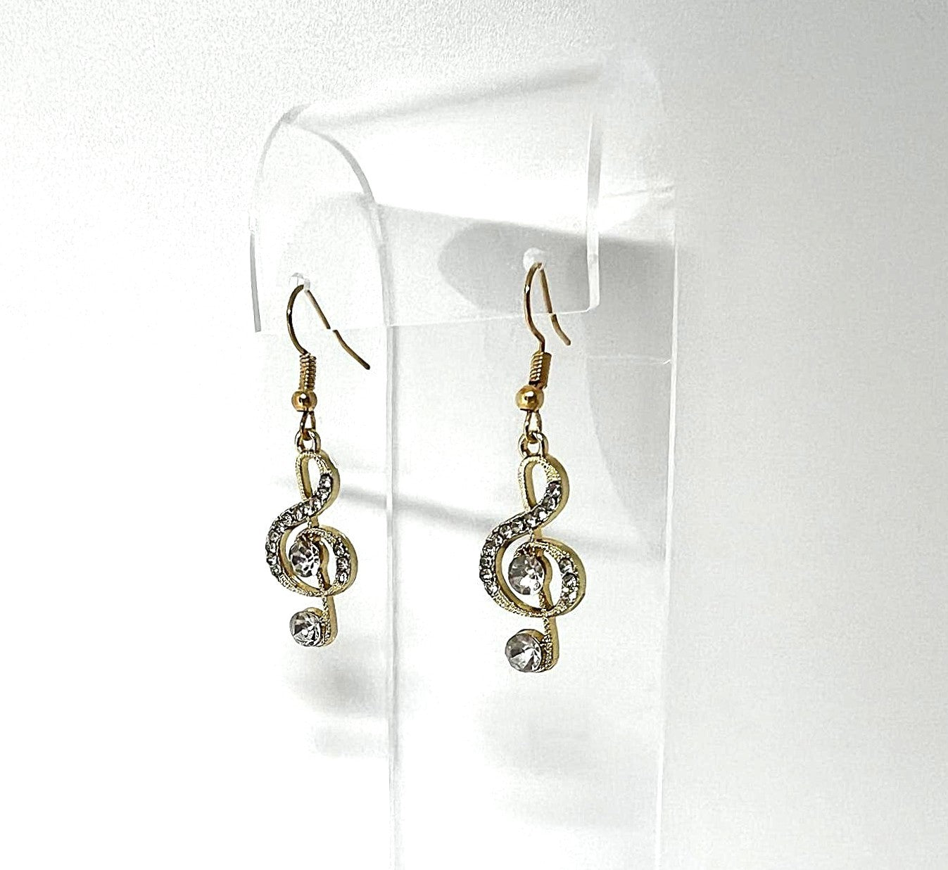 Goldene Musiknoten Ohrringe