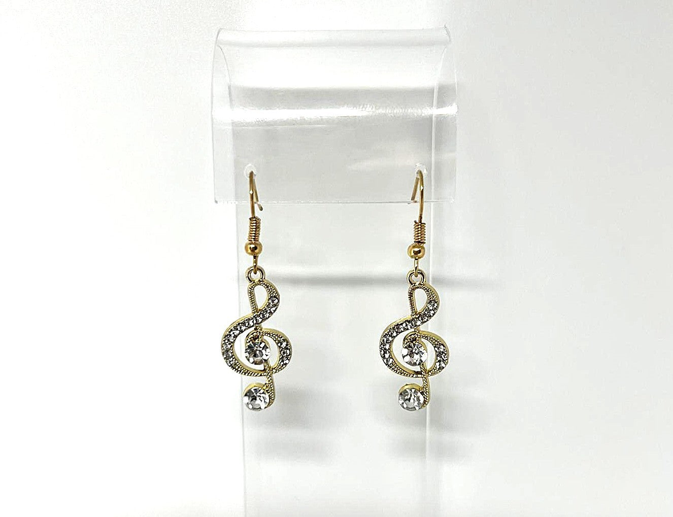 Goldene Musiknoten Ohrringe