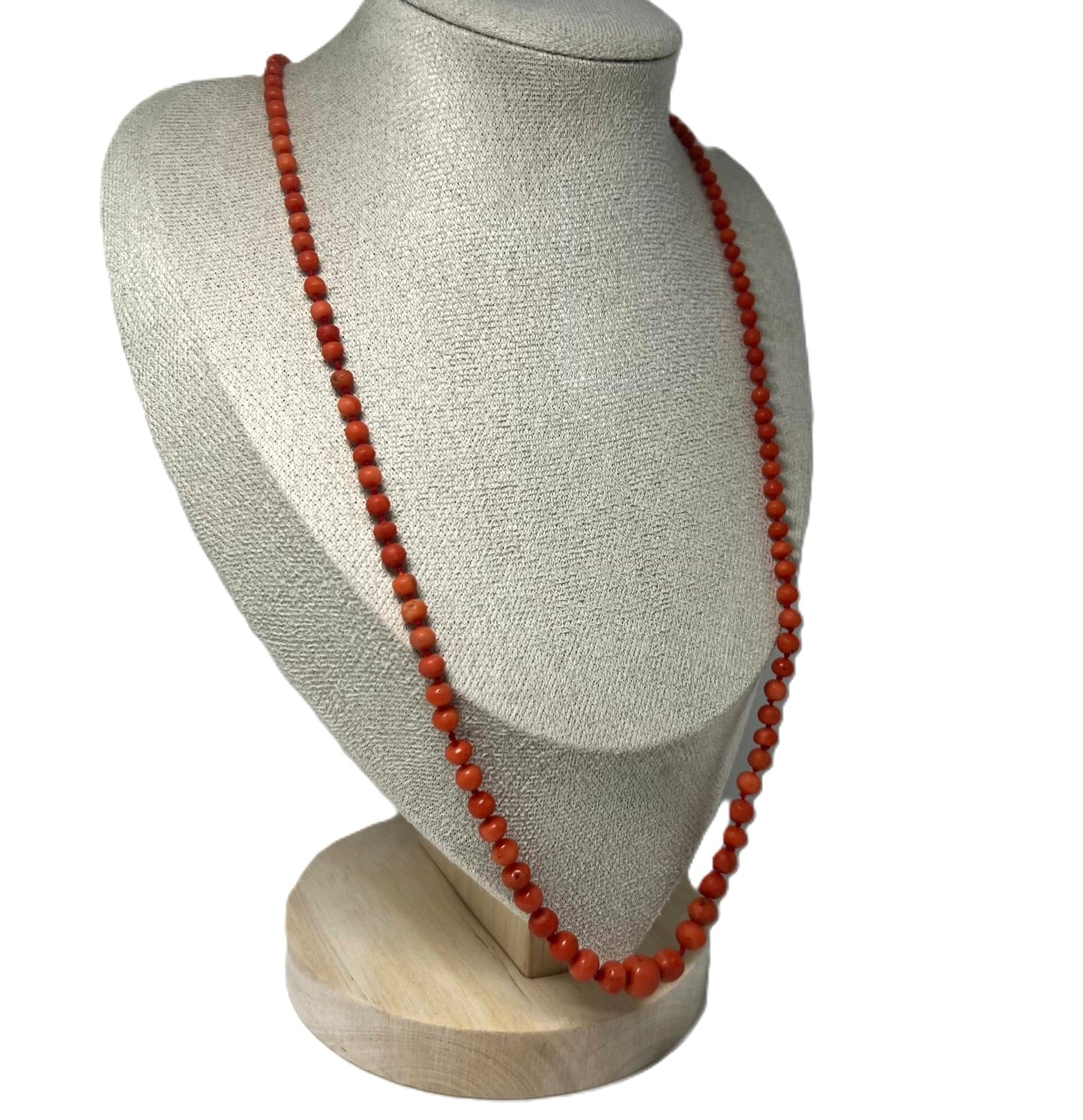  Korallenkette 55cm Natur Edelkoralle 333 Gold
