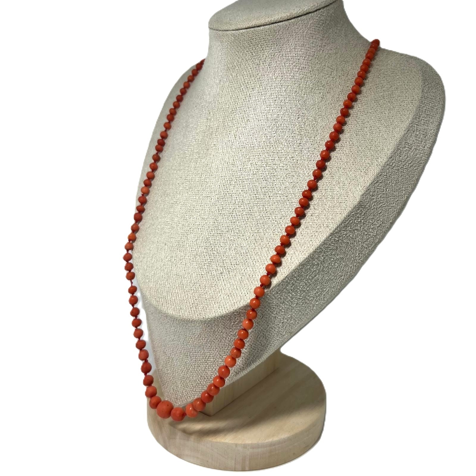  Korallenkette 55cm Natur Edelkoralle 333 Gold