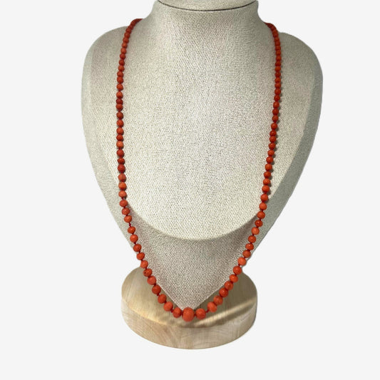  Korallenkette 55cm Natur Edelkoralle 333 Gold