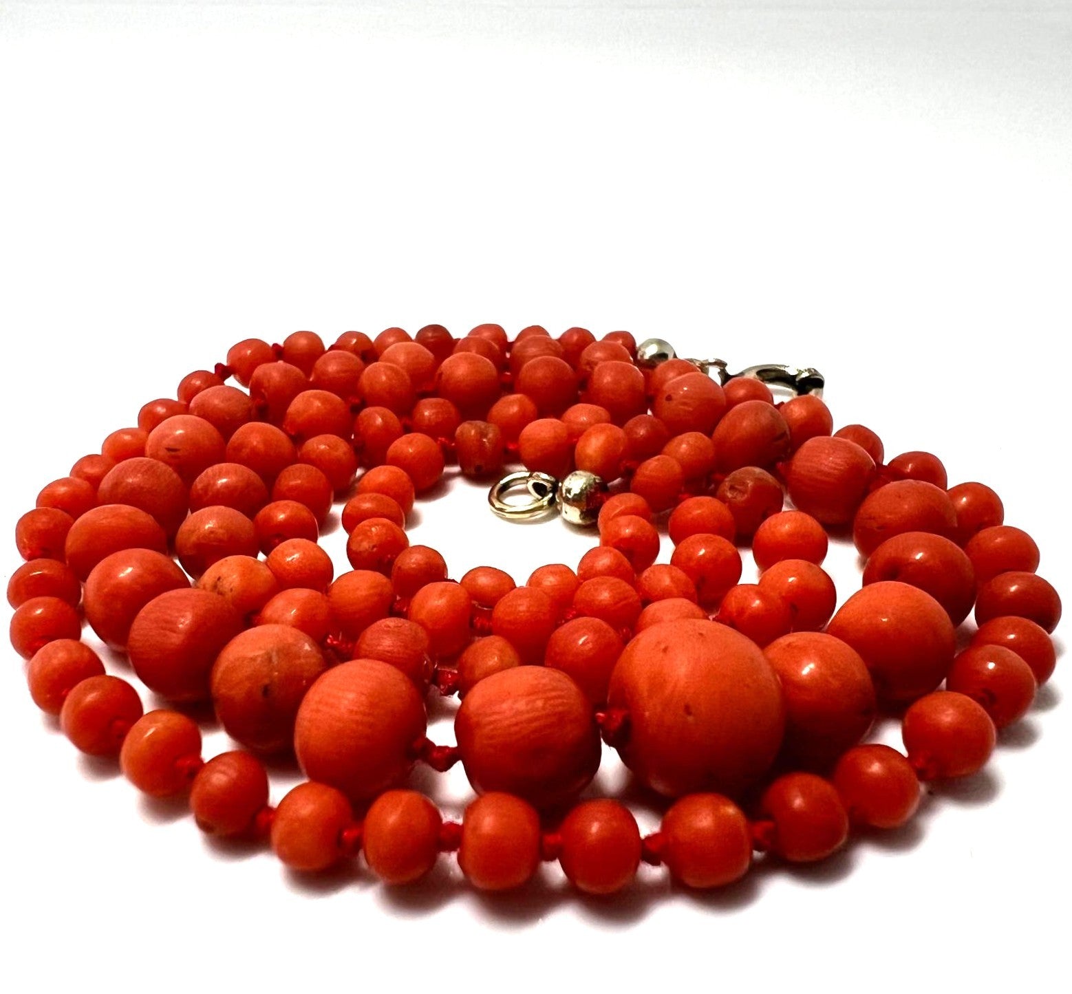  Korallenkette 55cm Natur Edelkoralle 333 Gold