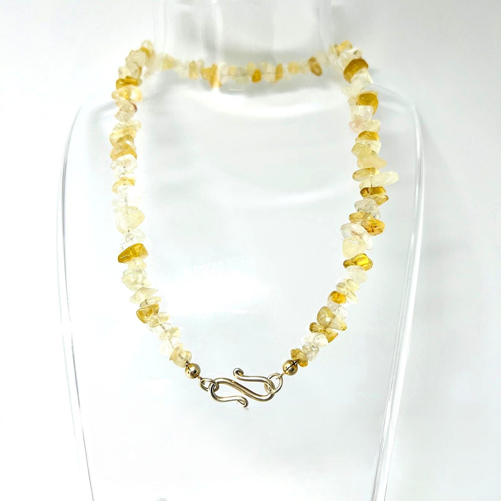 Edelstein Kette aus Citrin Chips