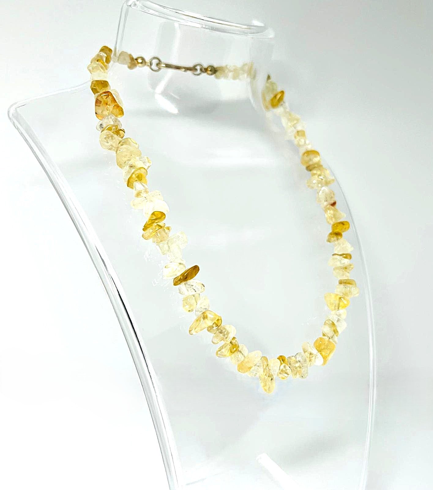 Edelstein Kette aus Citrin Chips