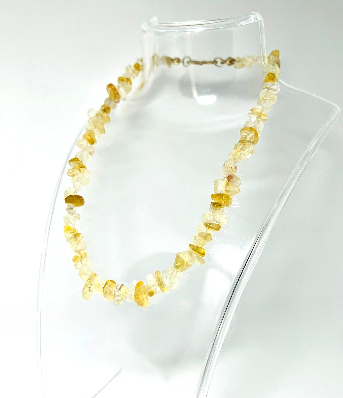 Edelstein Kette aus Citrin Chips