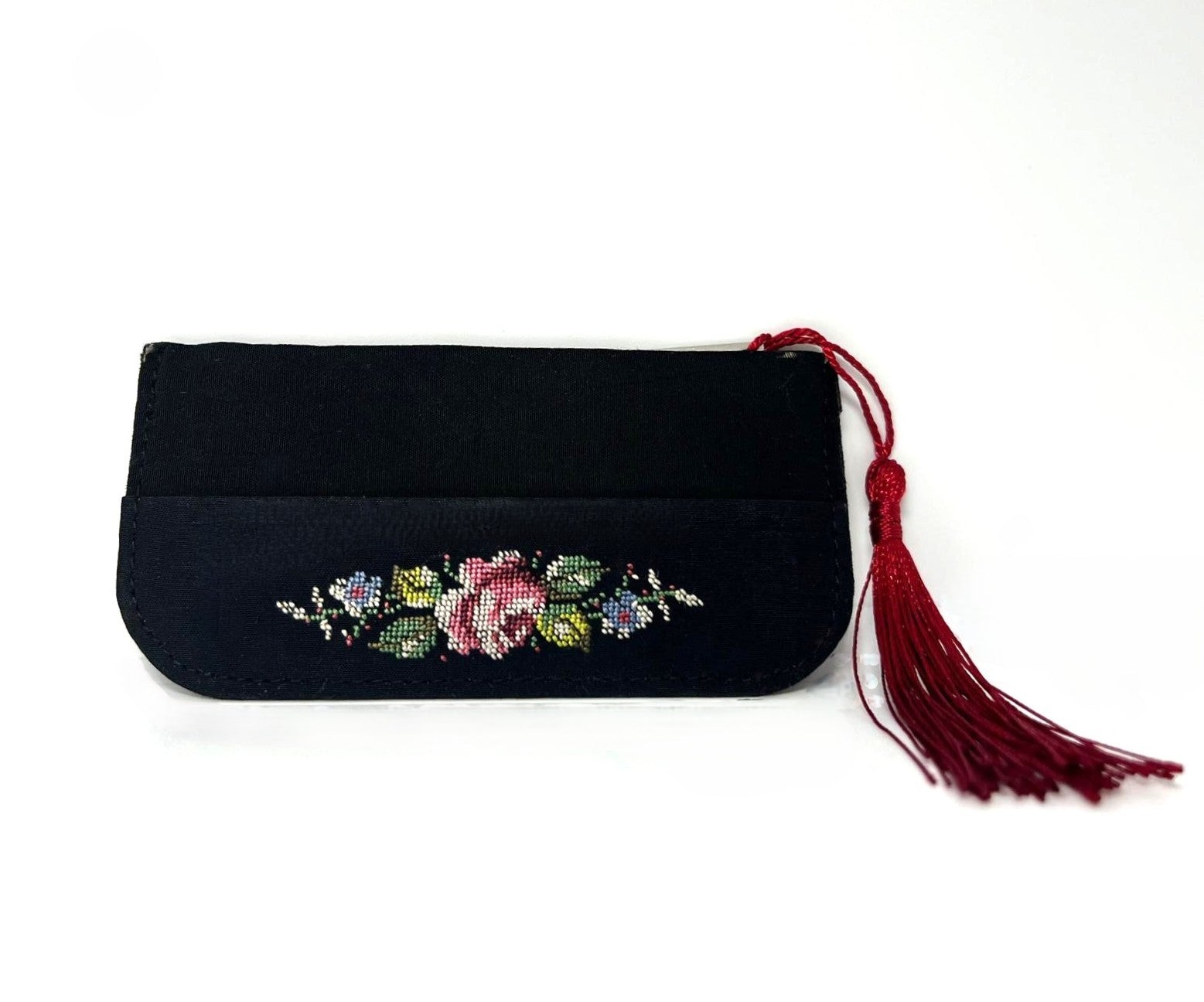 Vintage Petit Point Taschenspiegel