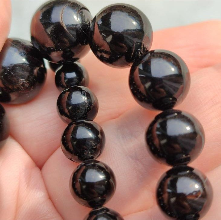 Art Deco Schwarze Korallenkette