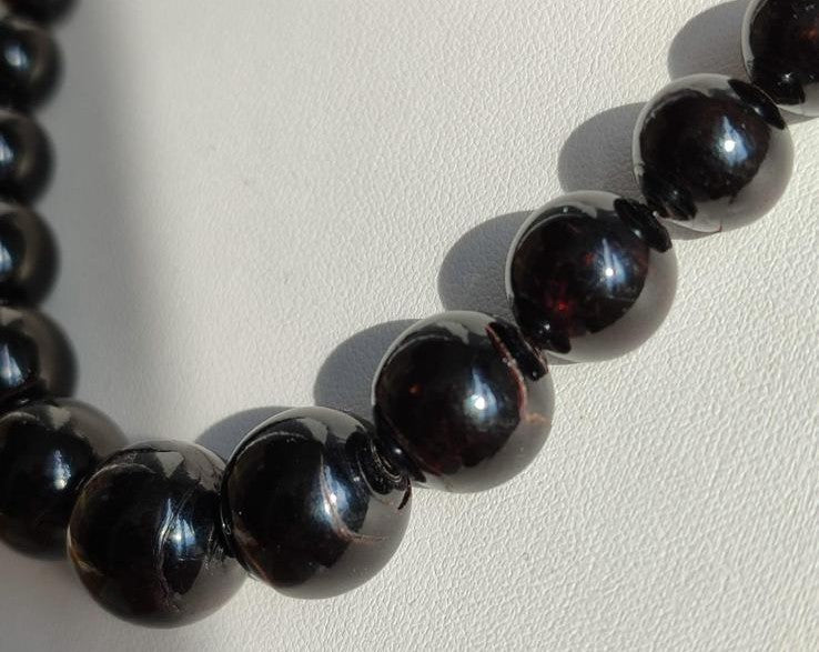 Art Deco Schwarze Korallenkette