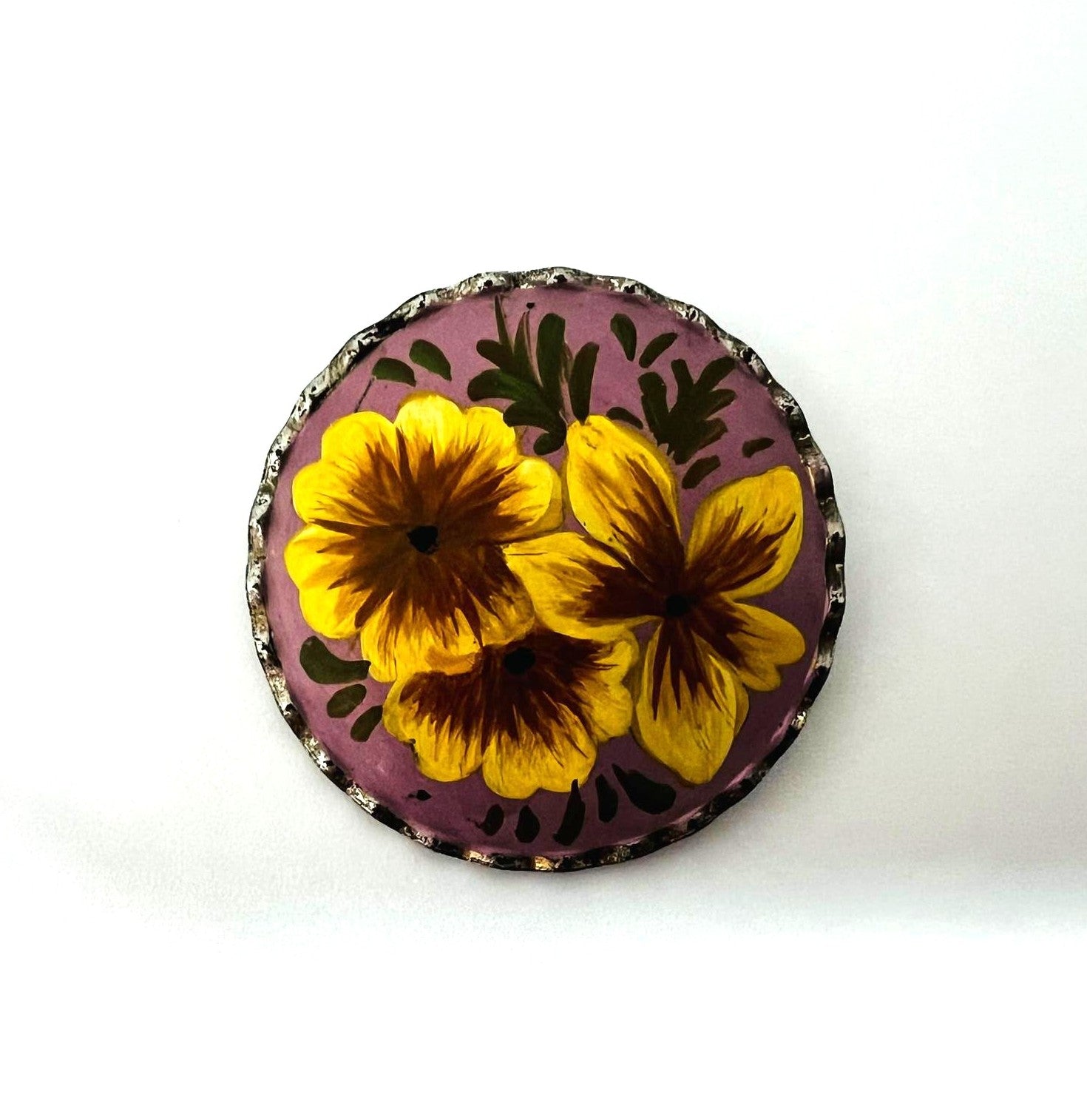 Vintage Emaille-Brosche 