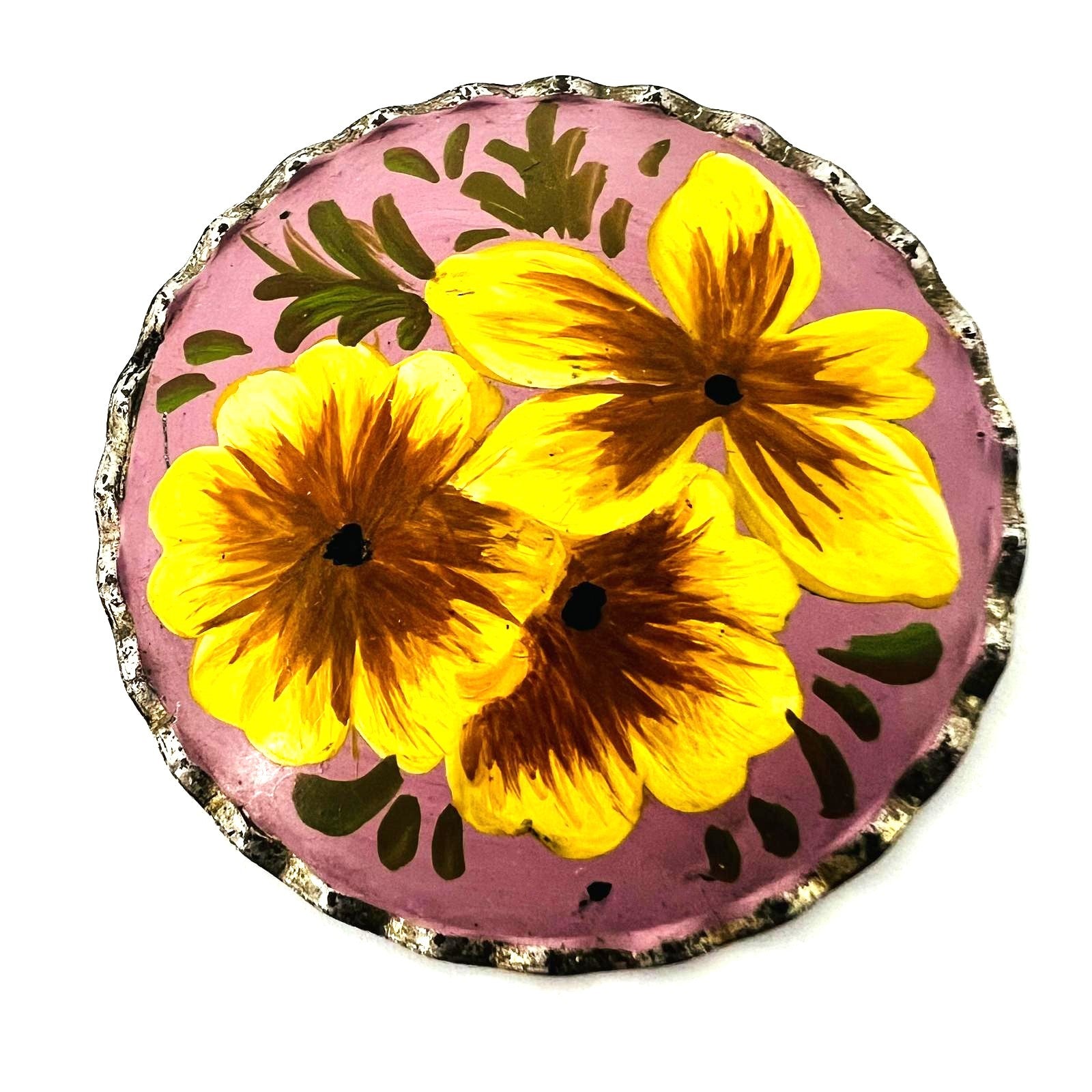 Vintage Emaille-Brosche 